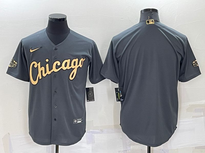 Men Chicago Cubs Blank Grey 2022 All Star Nike MLB Jersey